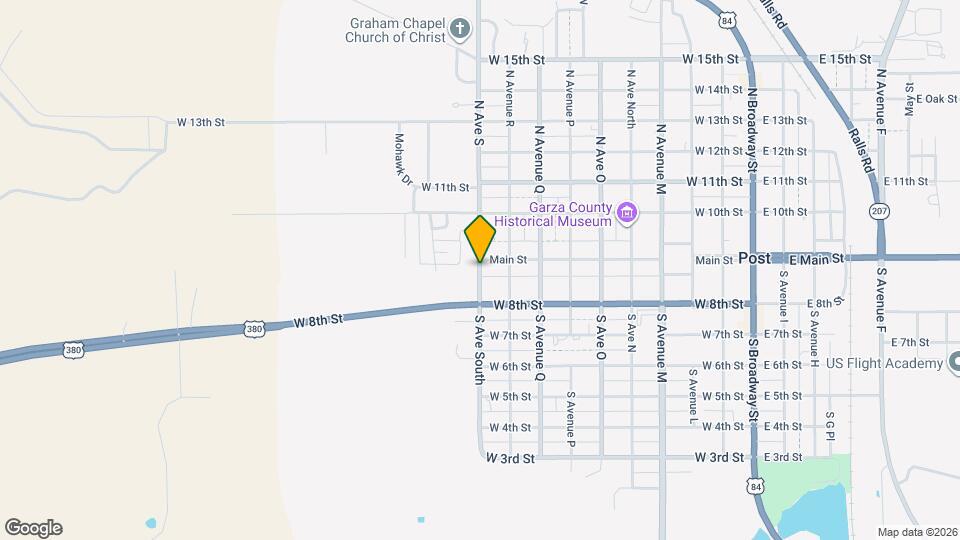 124 S Avenue P Map and Location Details