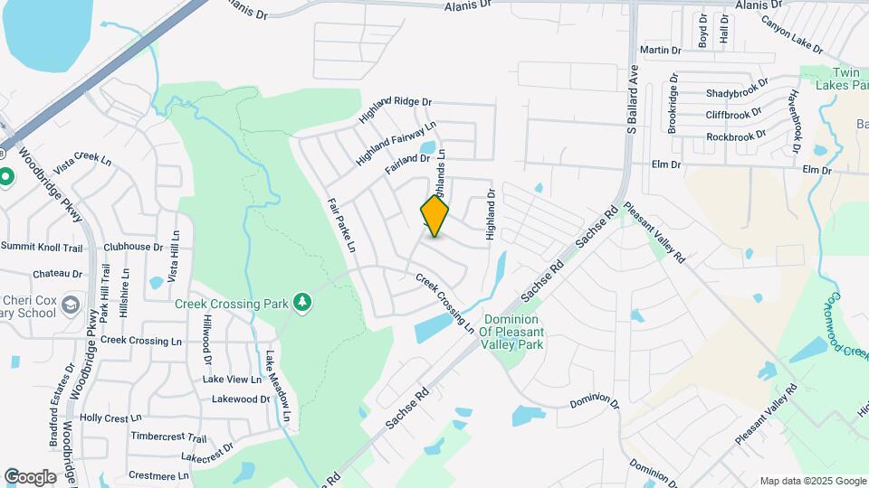 322 Highland Creek Dr Map and Location Details