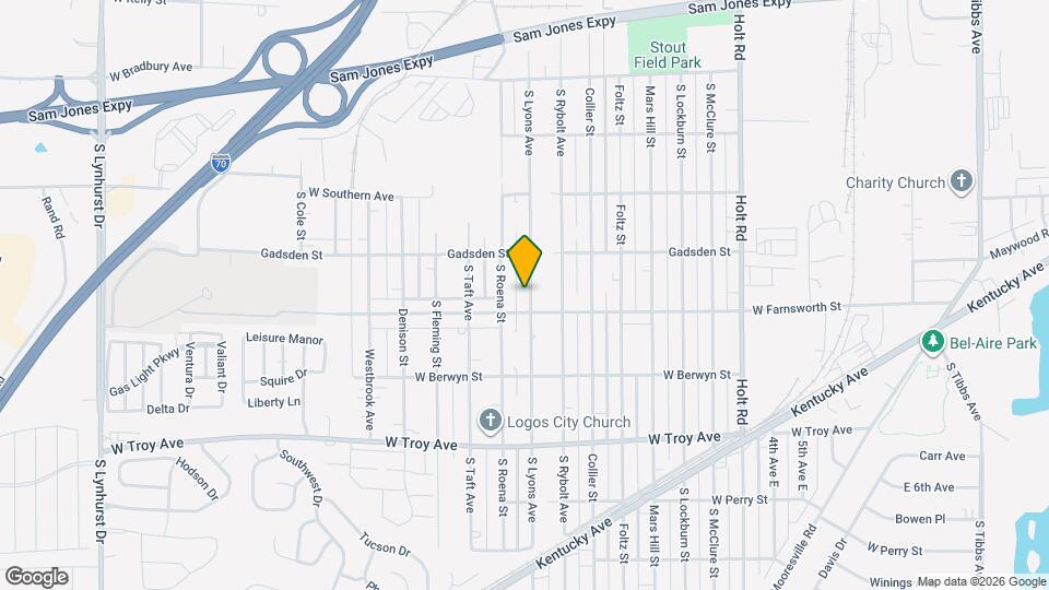 2748 S Lyons Ave Map and Location Details