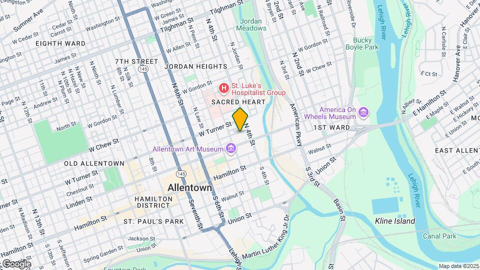 418 Chestnut St Map and Location Details