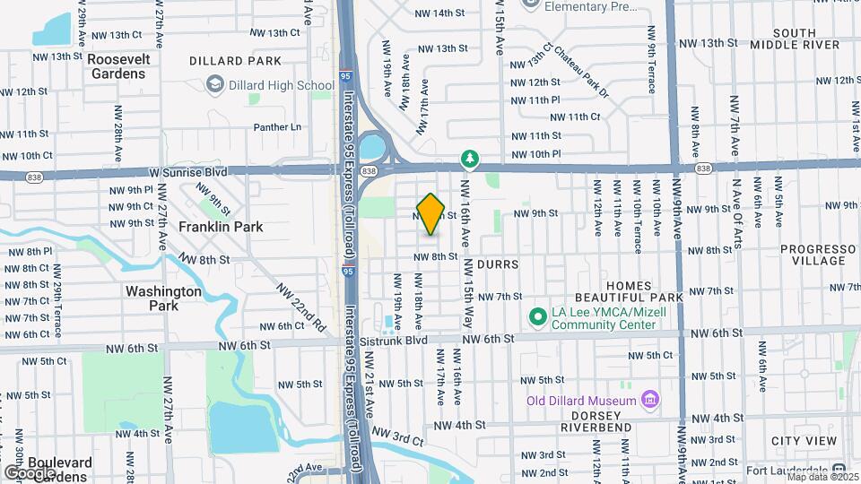 1709 NW 8th Ct Map and Location Details