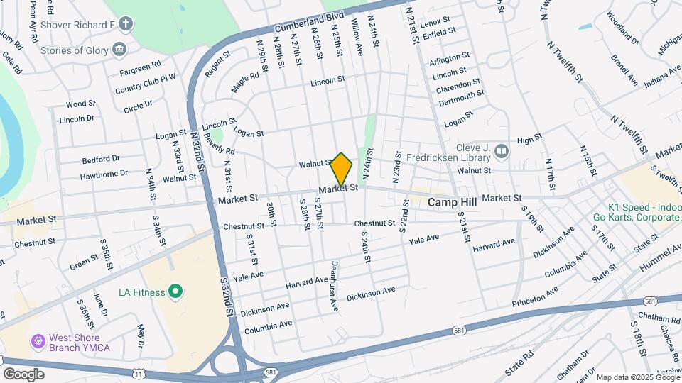 2601 Market St Map and Location Details