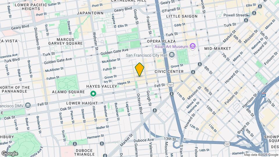 450 Hayes St Map and Location Details