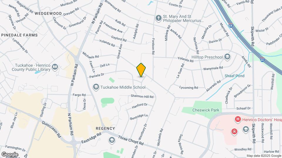 1710 Terrell St Map and Location Details