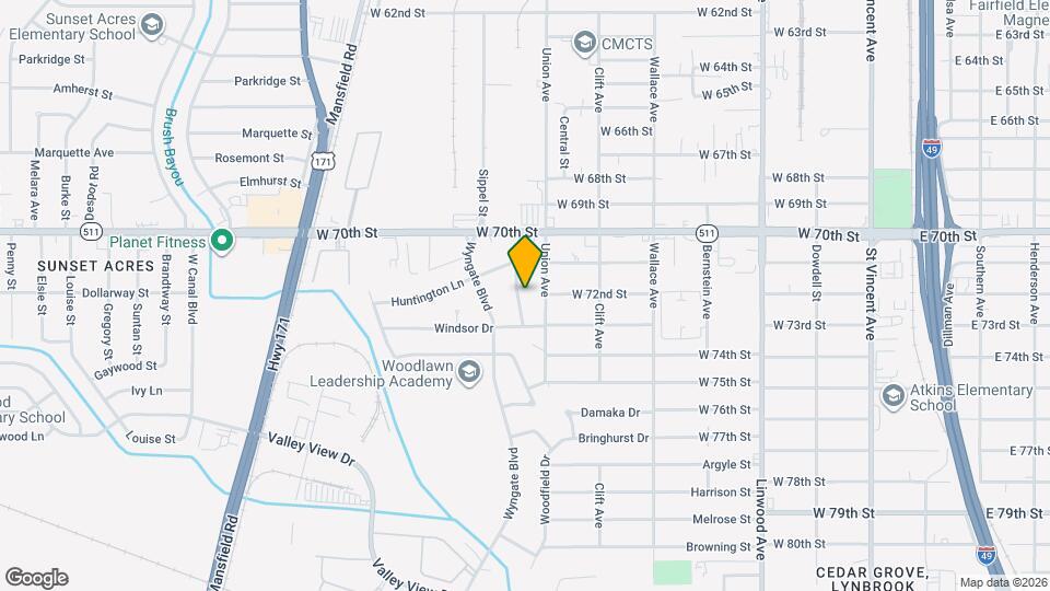 7137 Burlingame Blvd Map and Location Details