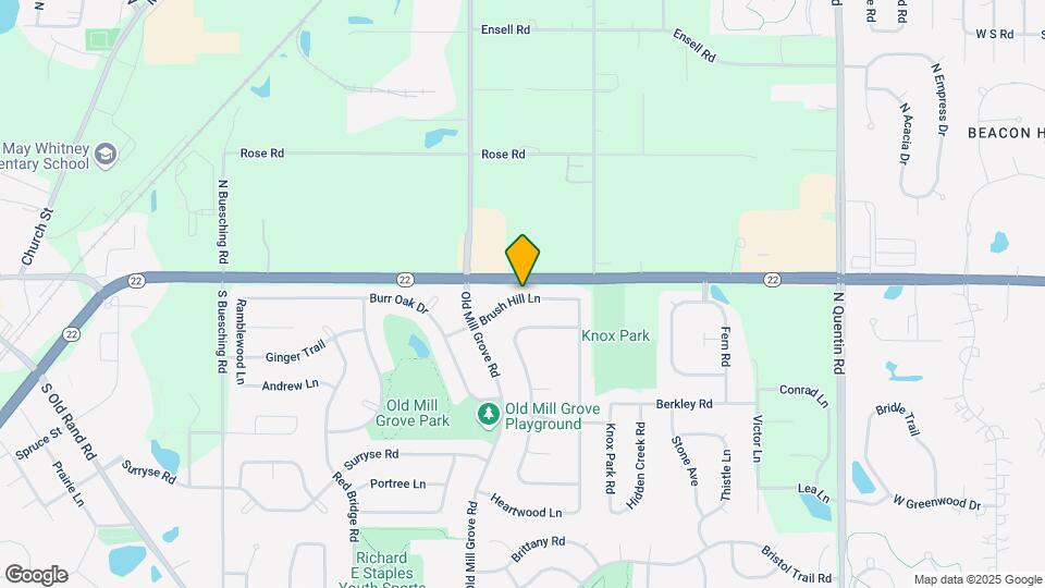 980 Brush Hill Ln Map and Location Details