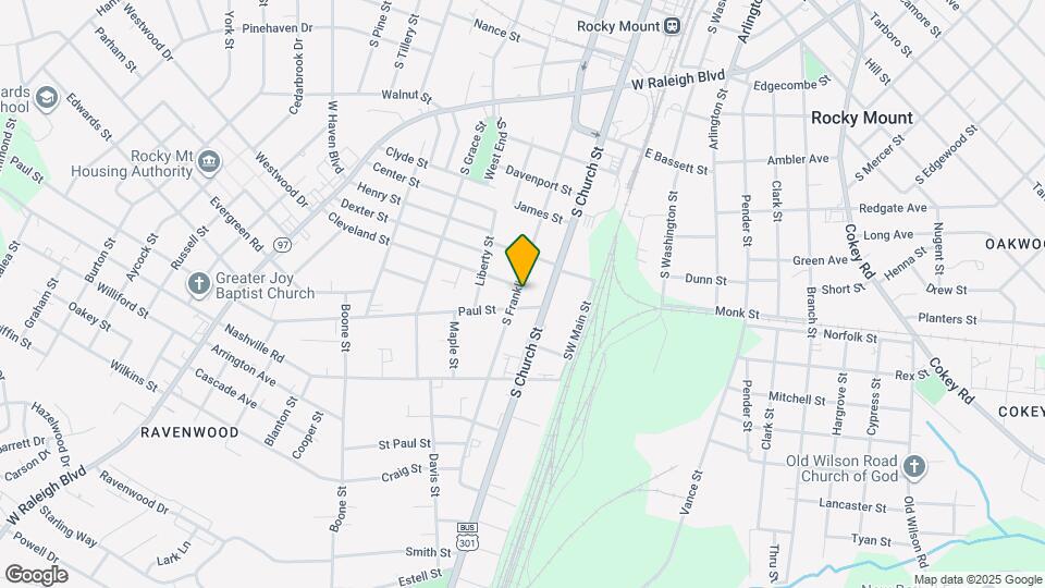 1205 S Franklin St Map and Location Details