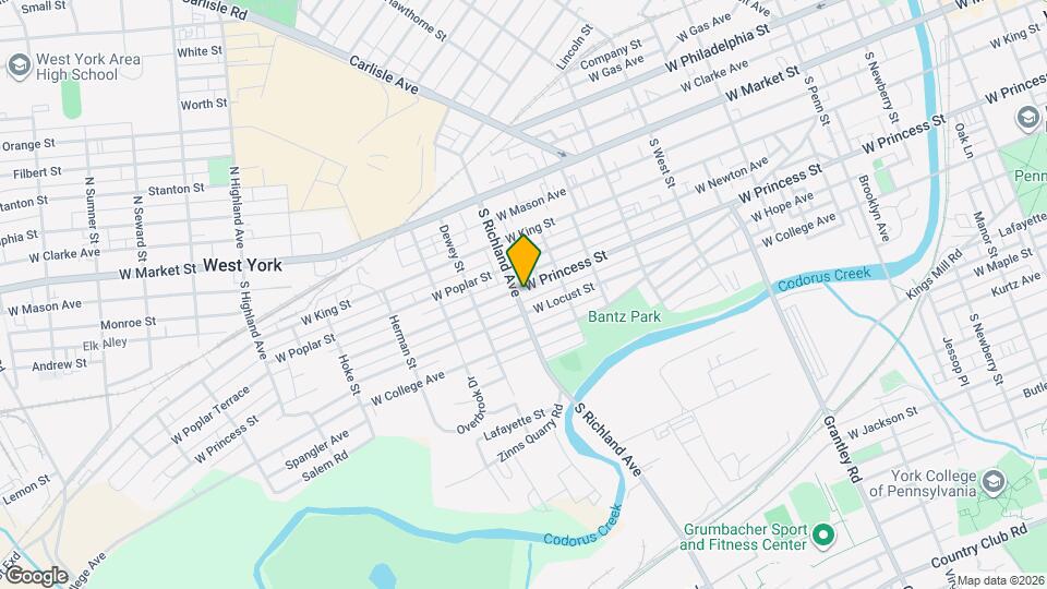 950 W Princess St Map and Location Details