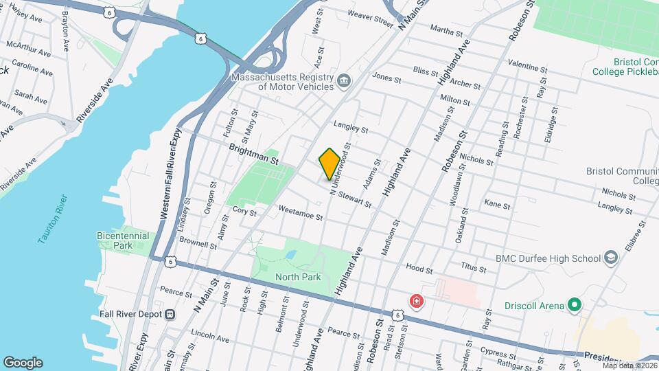 536 N Underwood St Map and Location Details