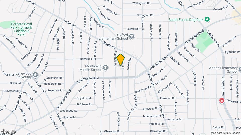 1052 Quilliams Rd Map and Location Details