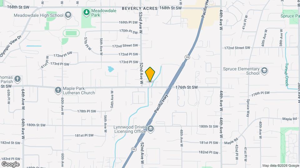 5107 176th St SW #B Map and Location Details