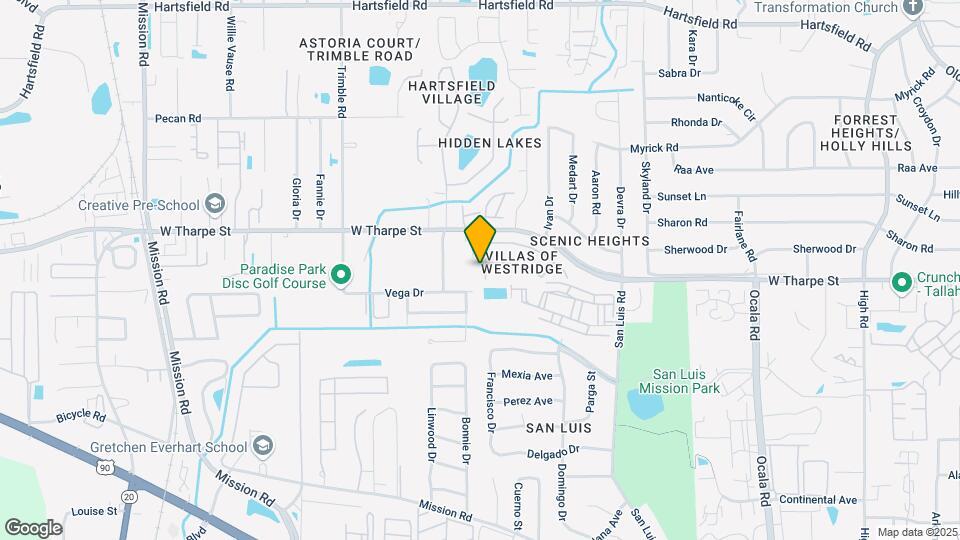 1802 Falconcrest St Map and Location Details
