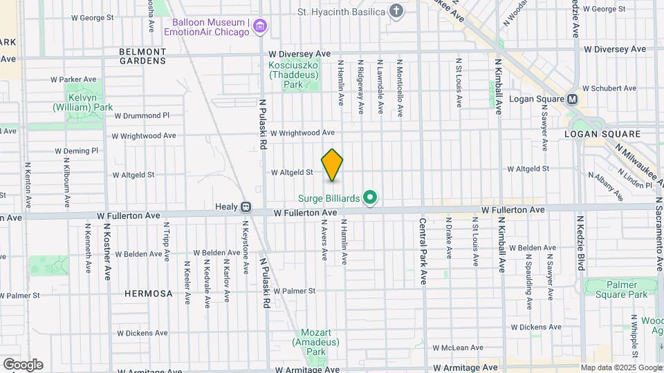 2441 N Avers Ave Mapa y Detalles de la Ubicación