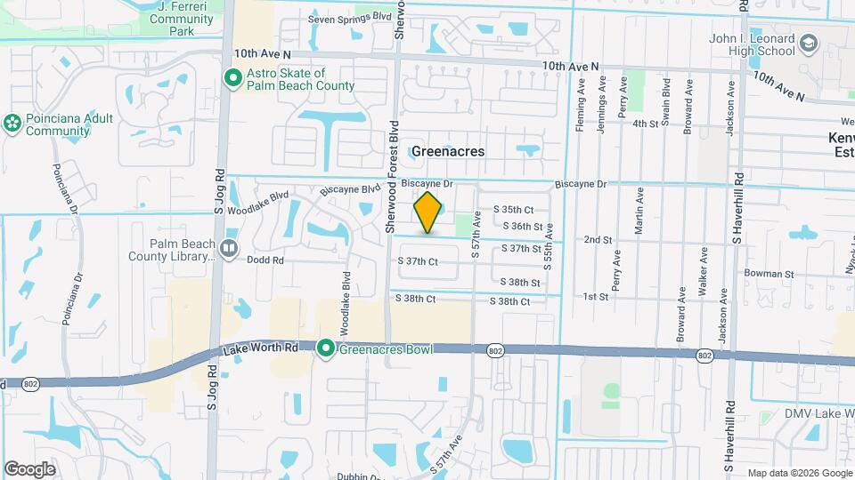 5847 S 37th St Map and Location Details