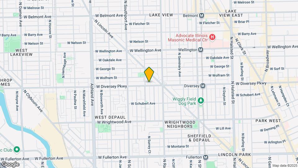 1246 W Diversey Pky Mapa y Detalles de la Ubicación