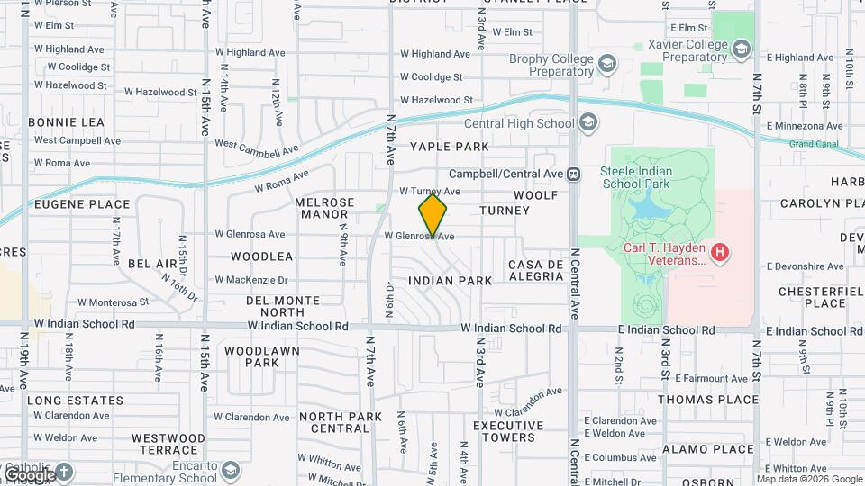 501 W Glenrosa Ave Map and Location Details