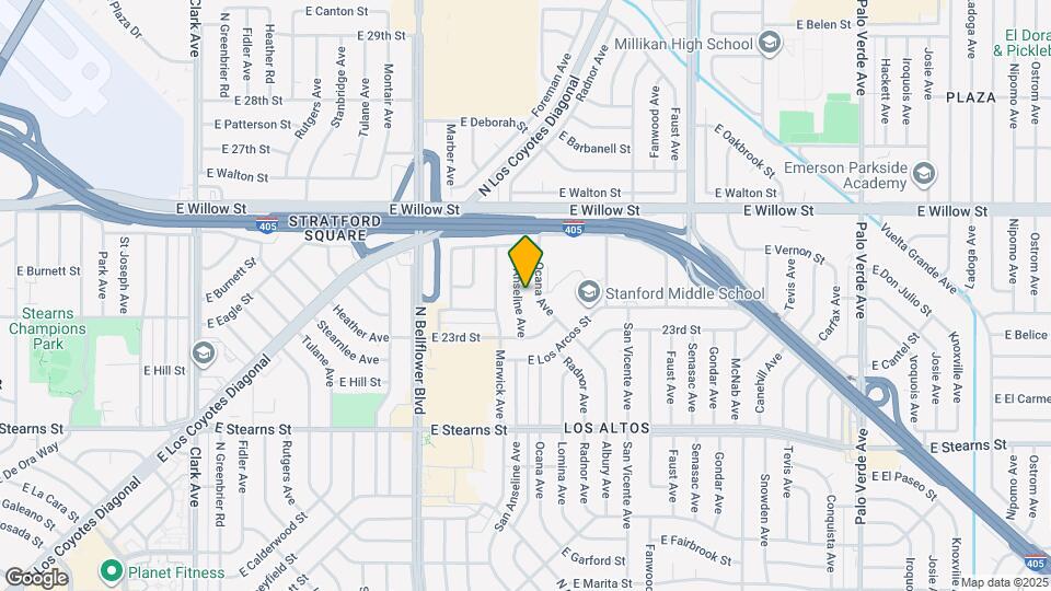 2342 San Anseline Ave Map and Location Details