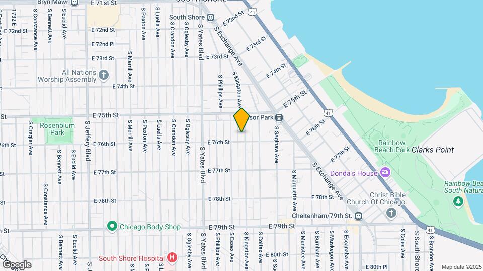 7544 S Kingston Ave Mapa y Detalles de la Ubicación