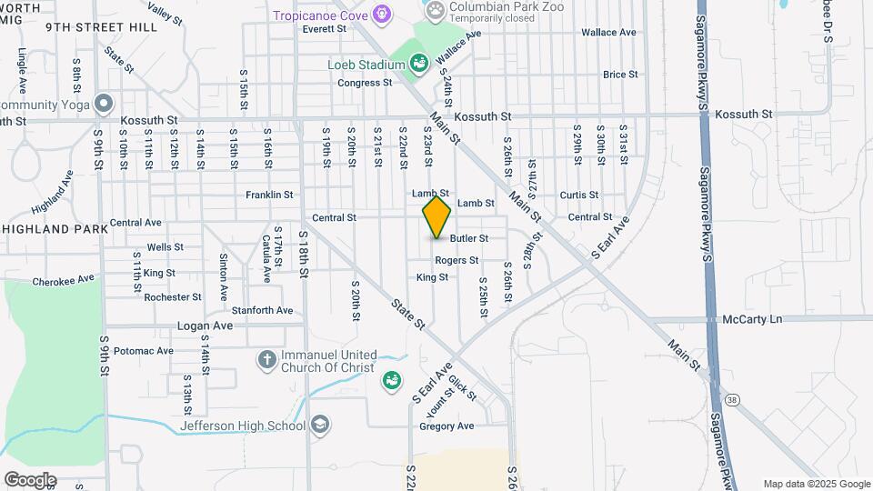 1121 S 23rd St Map and Location Details