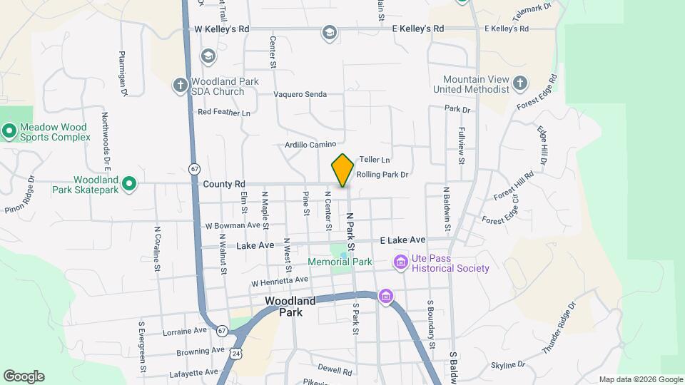 604 N Park St Map and Location Details