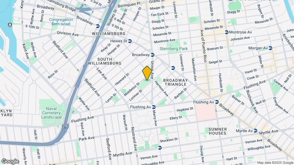 107 Lorimer St Mapa y Detalles de la Ubicación