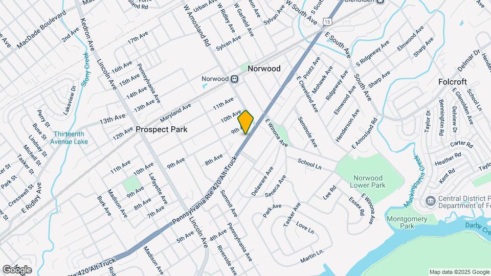 529 Chester Pike-Unit -Apt. D Map and Location Details
