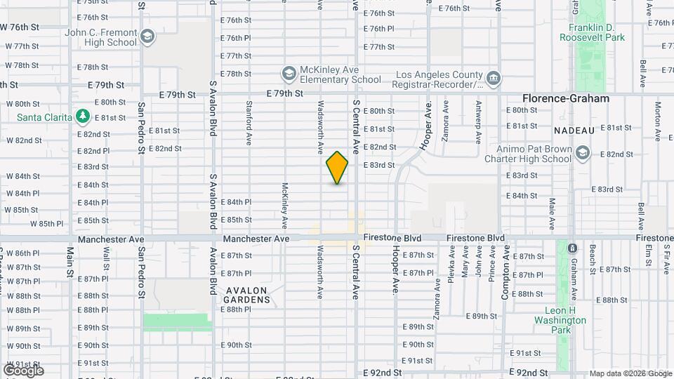 1000 E 84th St Map and Location Details