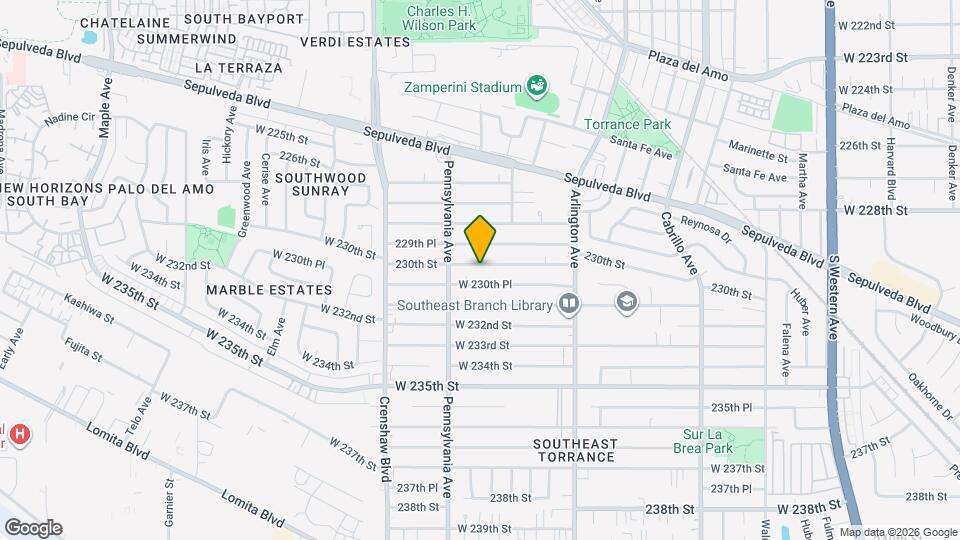 2344 230th St Map and Location Details