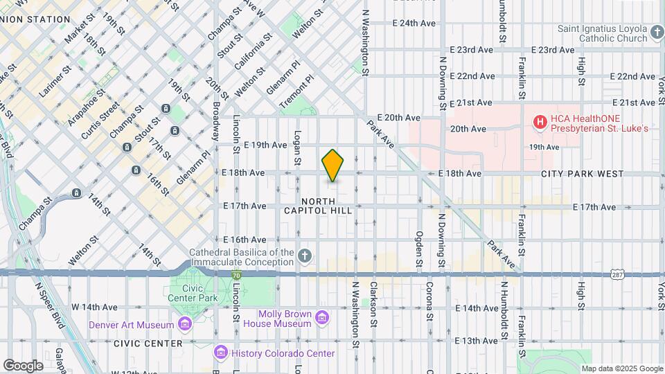 1747 N Pearl St, Unit 301 Map and Location Details