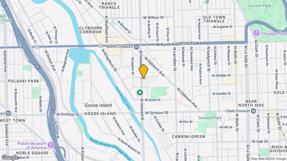 1421 N Halsted St Map and Location Details