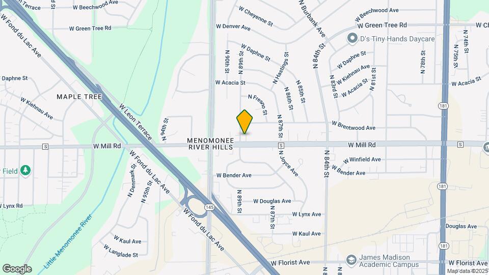 8838 W Mill Rd Map and Location Details