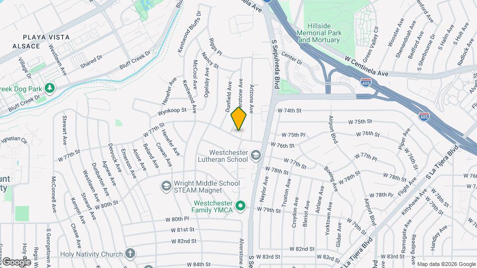 7621 Stetson Ave Map and Location Details