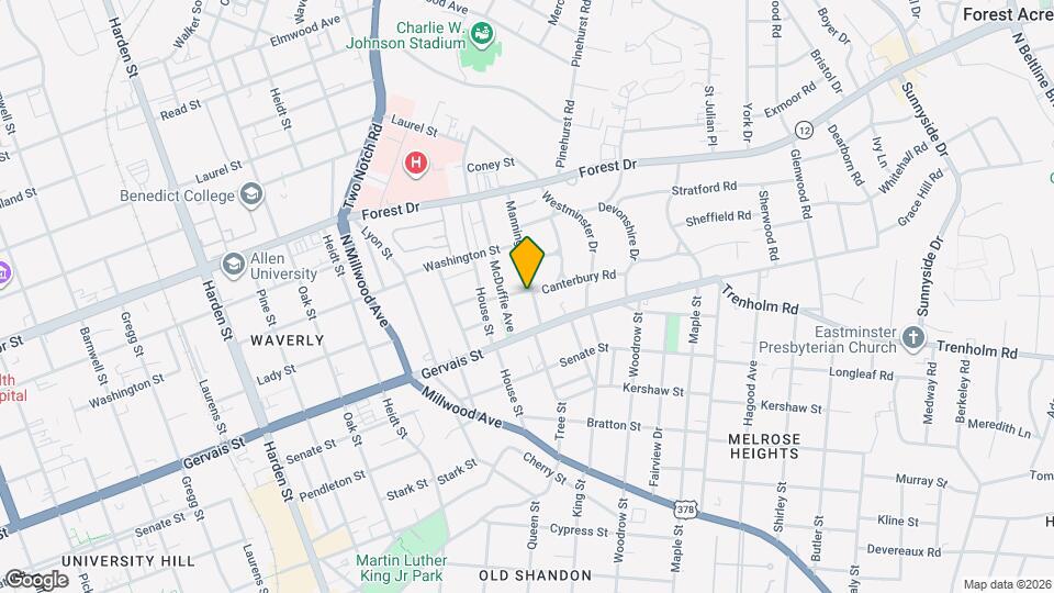 1229 Manning Ave Map and Location Details