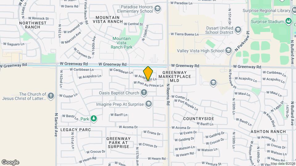 15612 W Port Au Prince Ln Map and Location Details