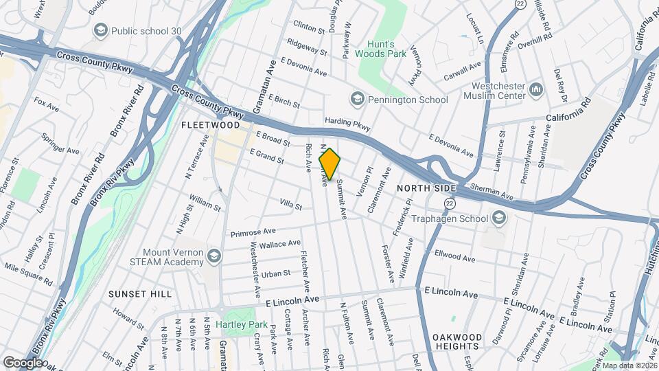 347 N Fulton Ave, Unit Apt. 1 Mapa y Detalles de la Ubicación