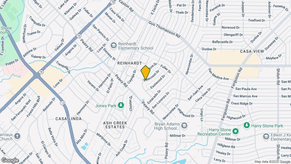 10108 Pinecrest Dr Map and Location Details