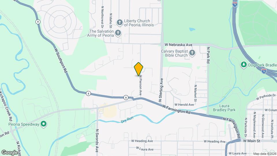 1523 N Pierson Ave Map and Location Details