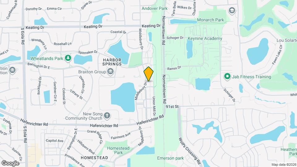 1990 Middlebury Dr Map and Location Details