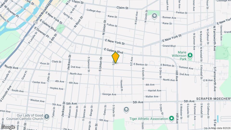 745 E Benton St Map and Location Details