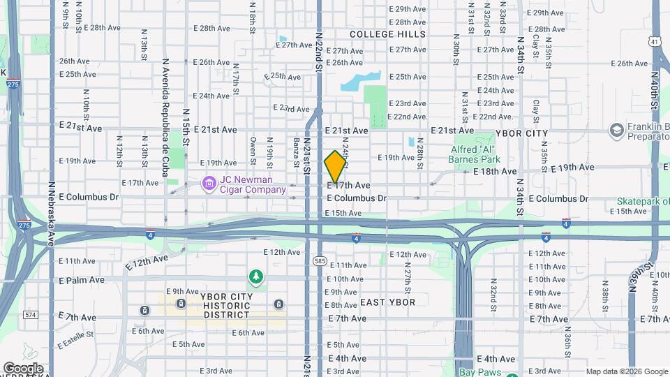 2213 E 17th Ave Map and Location Details