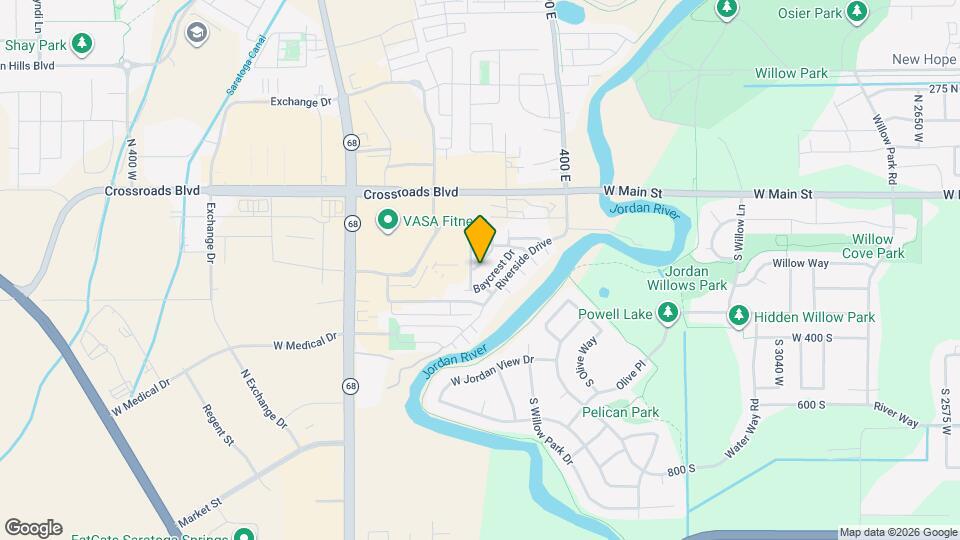 1252 N Willowbrook Ln Mapa y Detalles de la Ubicación