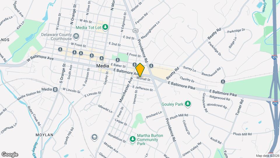 215 Vernon St Map and Location Details