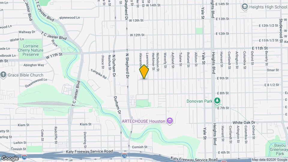 840 Alexander St Map and Location Details