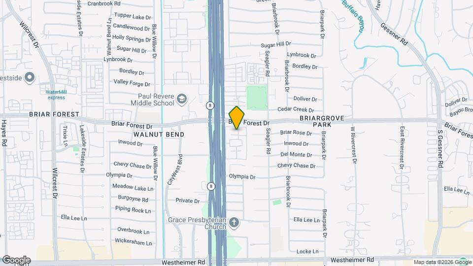 1553 W Sam Houston Pkwy S Map and Location Details