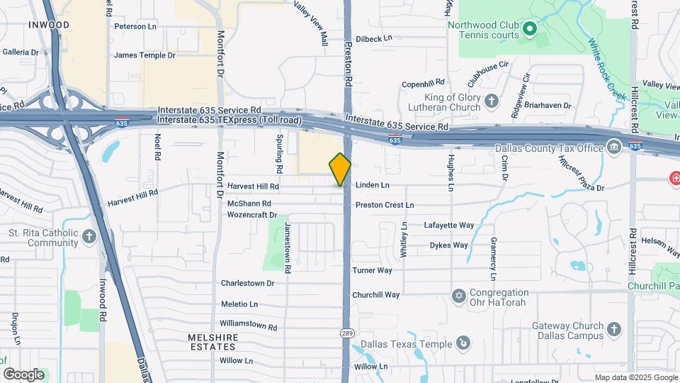 12721 Preston Rd Map and Location Details