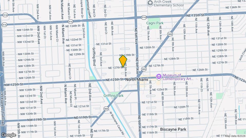 480 NE 127th St Map and Location Details