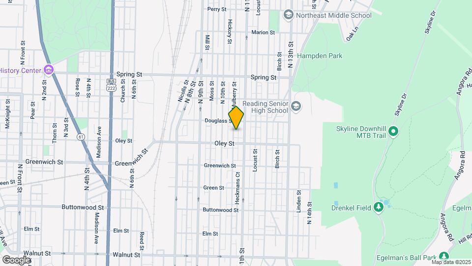 721 Mulberry St, Unit 2nd Fl Map and Location Details