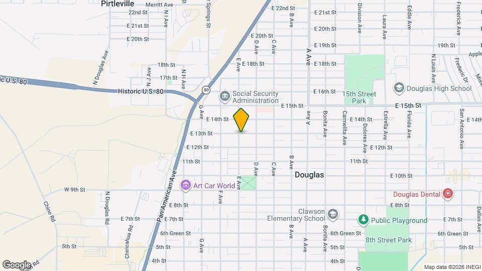 703 E 13th St Map and Location Details