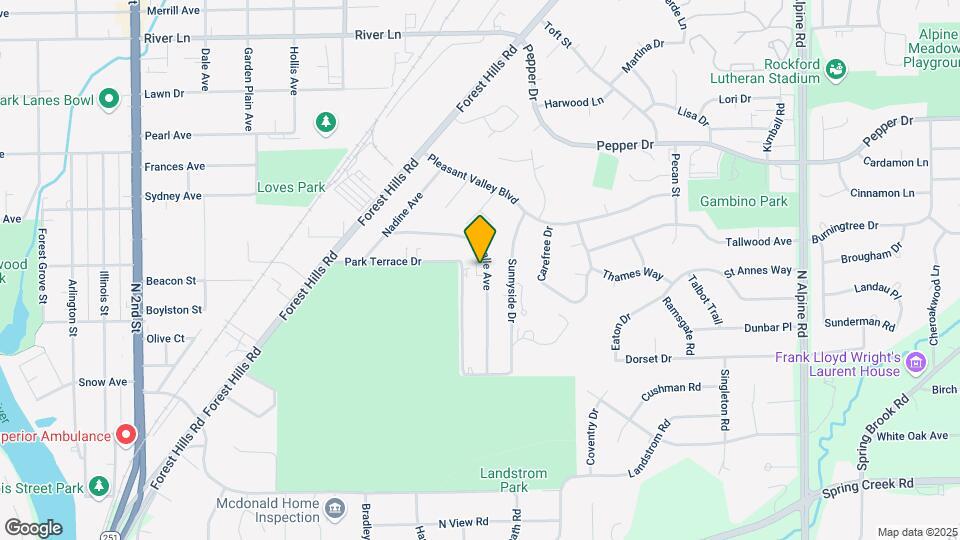Large 2 bedroom 1 bath with balcony Map and Location Details