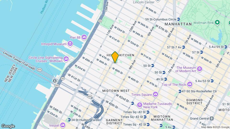 468W W 47th St Map and Location Details